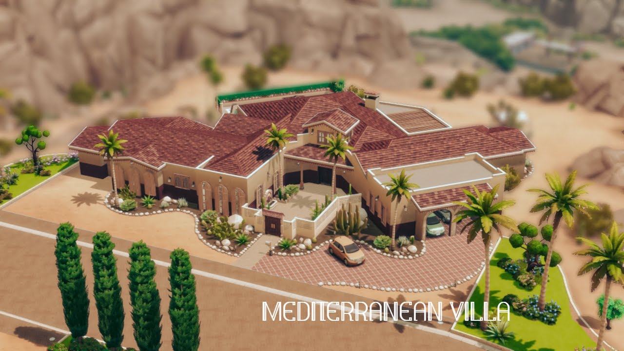 MEDITERRANEAN VILLA | The Sims 4 | Stop Motion Video