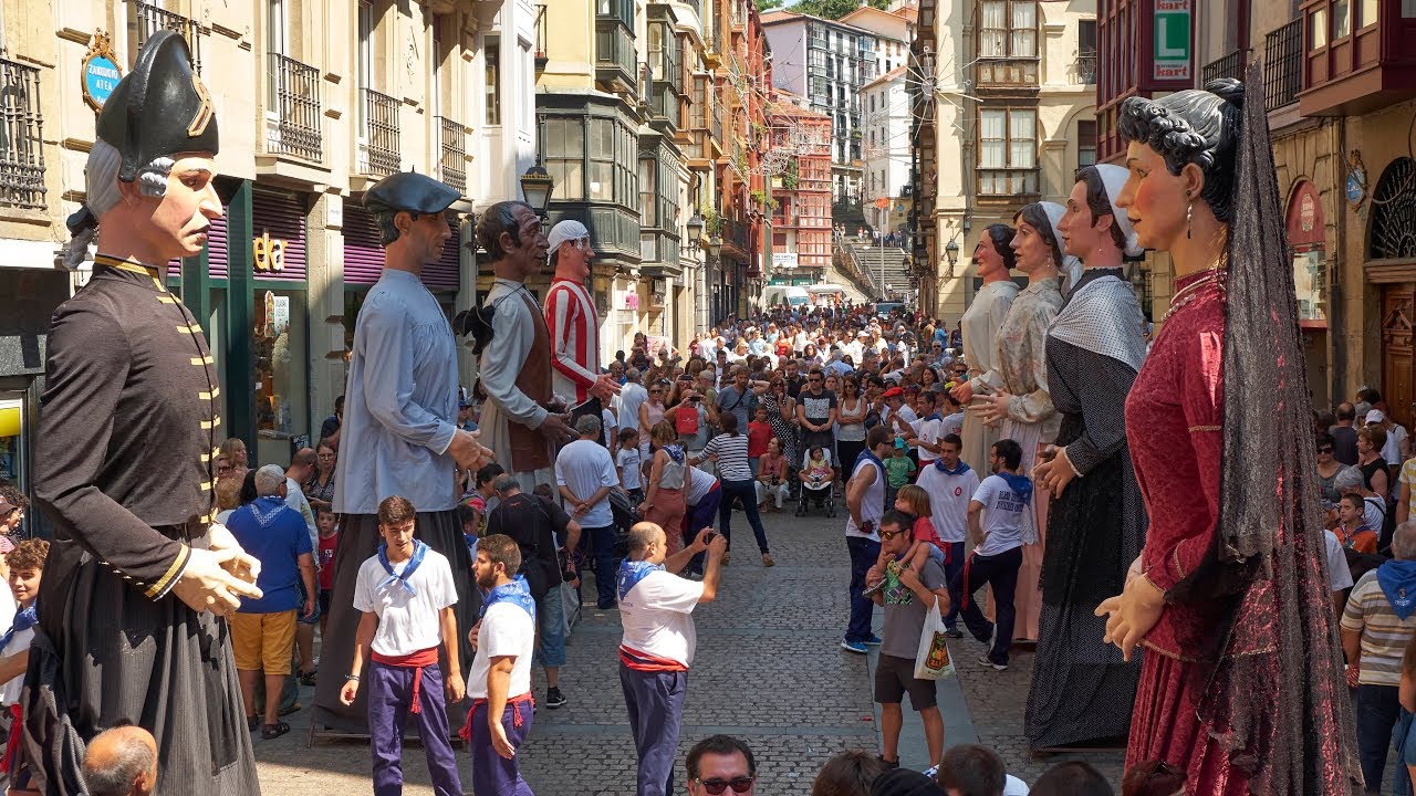 Bilboko erraldoiak. Gigantes de Bilbao. Aste Nagusia 2018.