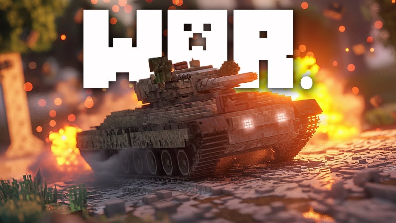 Вот как выглядит война в Minecraft.