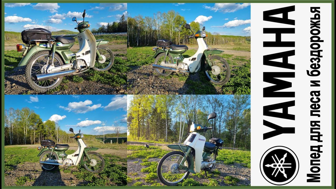 Мопед для бездорожья. Покатушки по лесу и краткий обзор Yamaha Town Mate 50