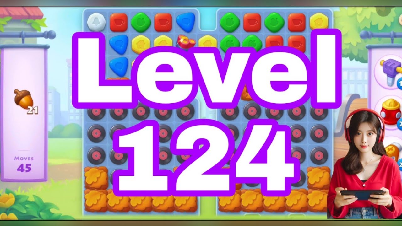 Township: Colourful puzzle Level 124(🟣 HARD Level)