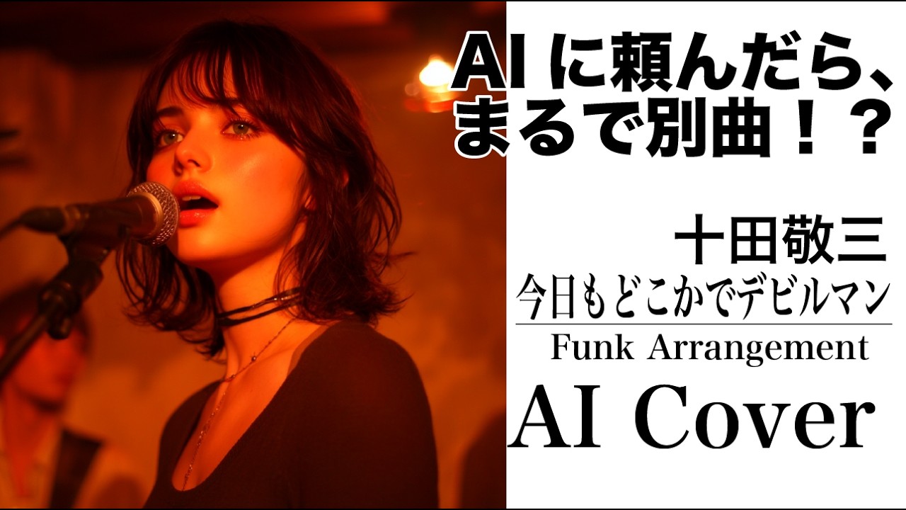 【FUNK大胆アレンジ】今日もどこかでデビルマン / 十田敬三｜AIに頼んだら哀愁アニソンが女性ヴォーカルに🎵まるで別曲