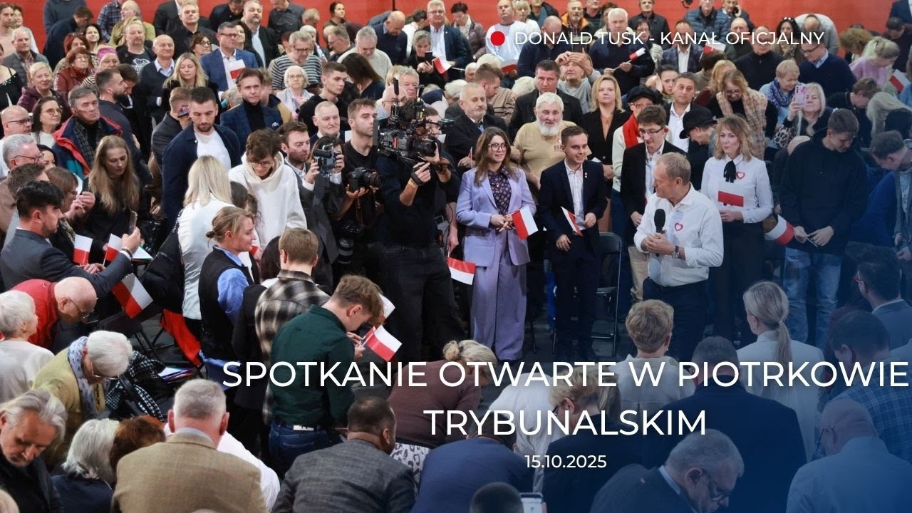 Donald Tusk: Spotkanie otwarte w Piotrkowie Trybunalskim, 15.10.2025