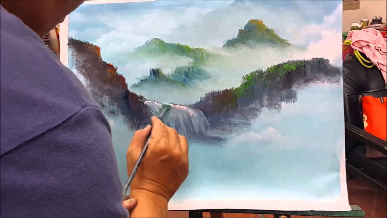 繪藝天下快速油畫教學  國畫山水