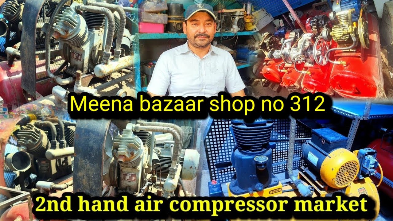 Air compressor wholsale market delhi| meena bazaar motor market meena bazaar air compressor market