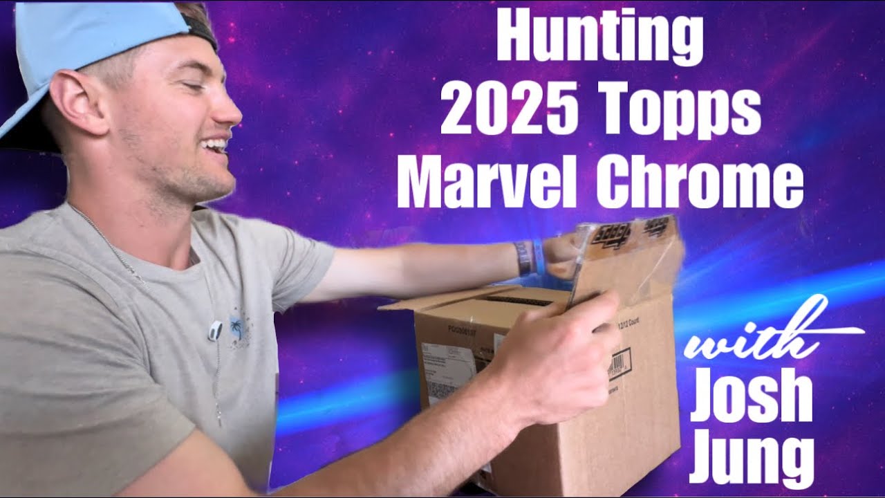 Hunting 2025 Topps Marvel Chrome with Josh Jung in Texas!