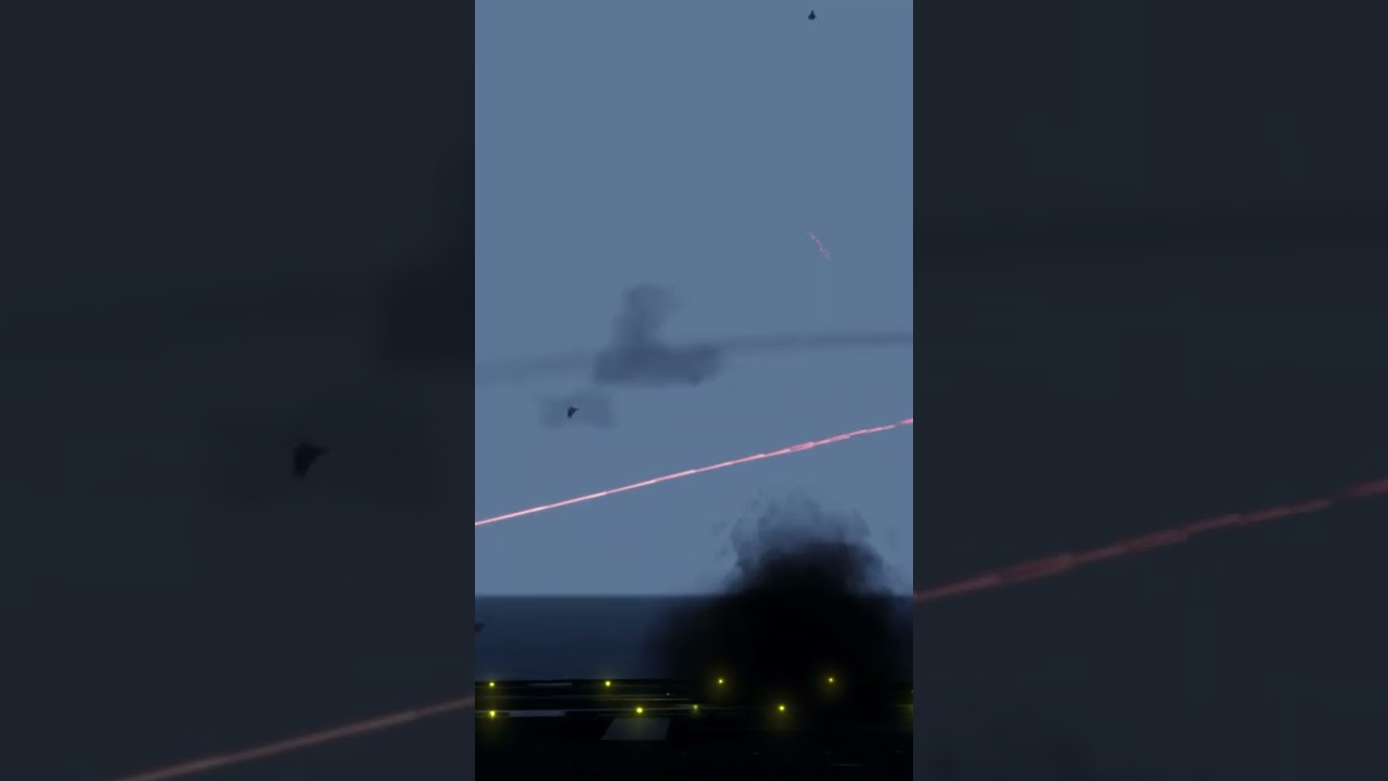 Russian SU-57 VS NATO Aircraft Carrier Combat - Military Simulation Arma 3