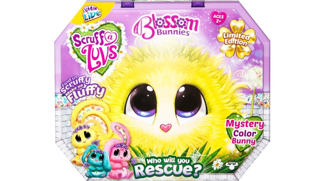 Обзор и распаковка лимитированной серии игрушек Little Live Pets Scruff a Luvs Blossom Bunnies.