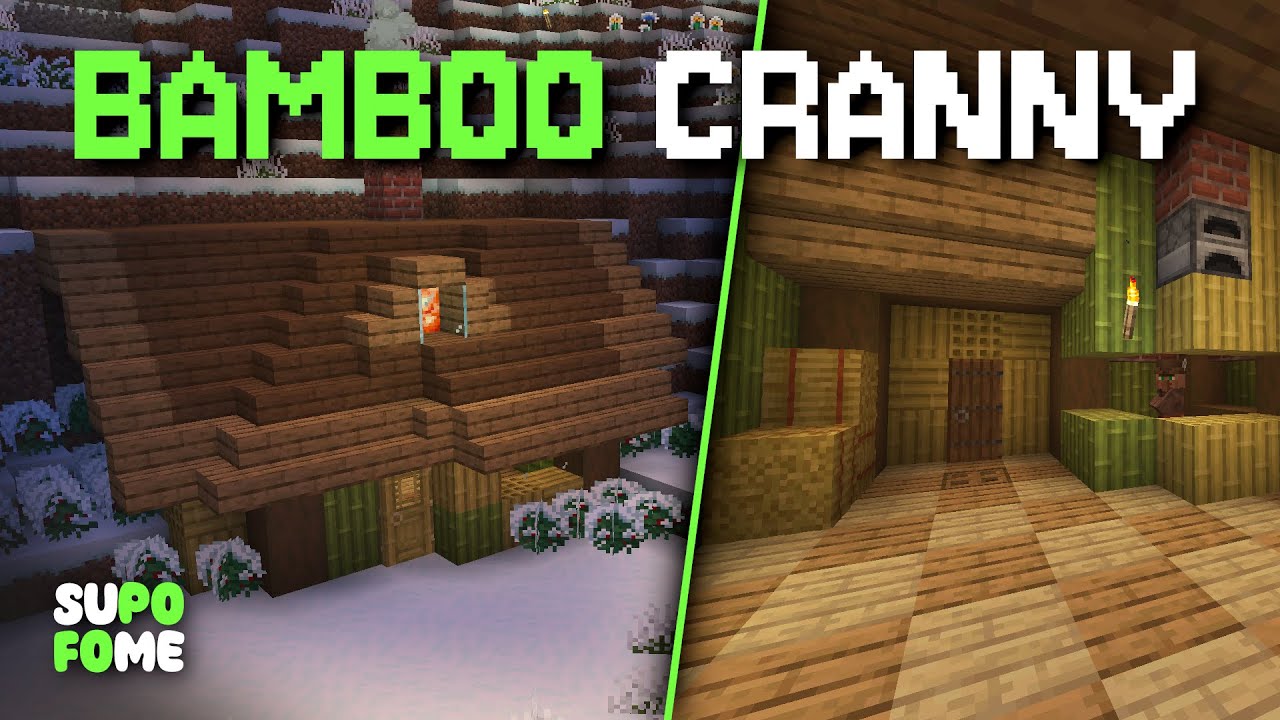 I built a beautiful Bamboo store in Minecraft...