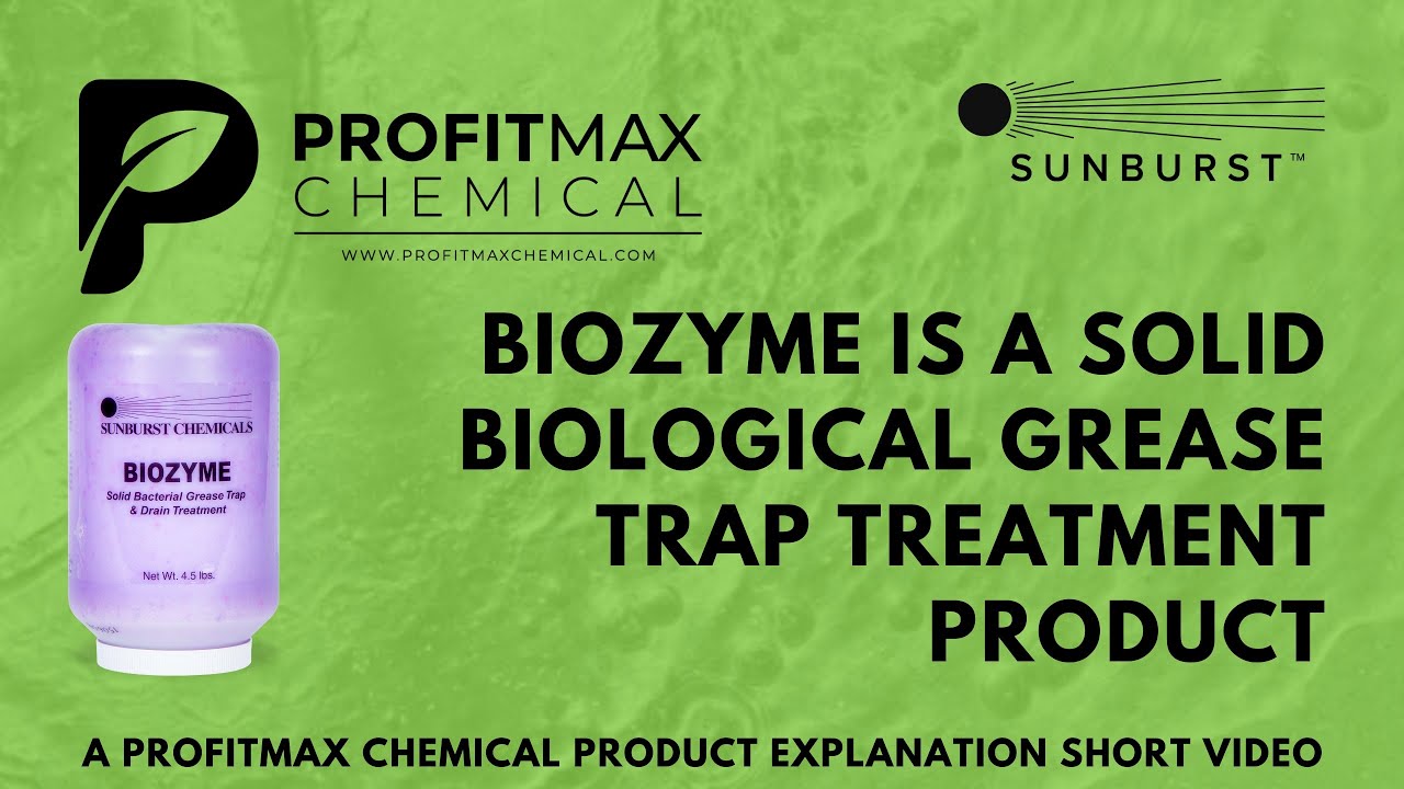 Biozyme is a solid biological grease trap treatment product.