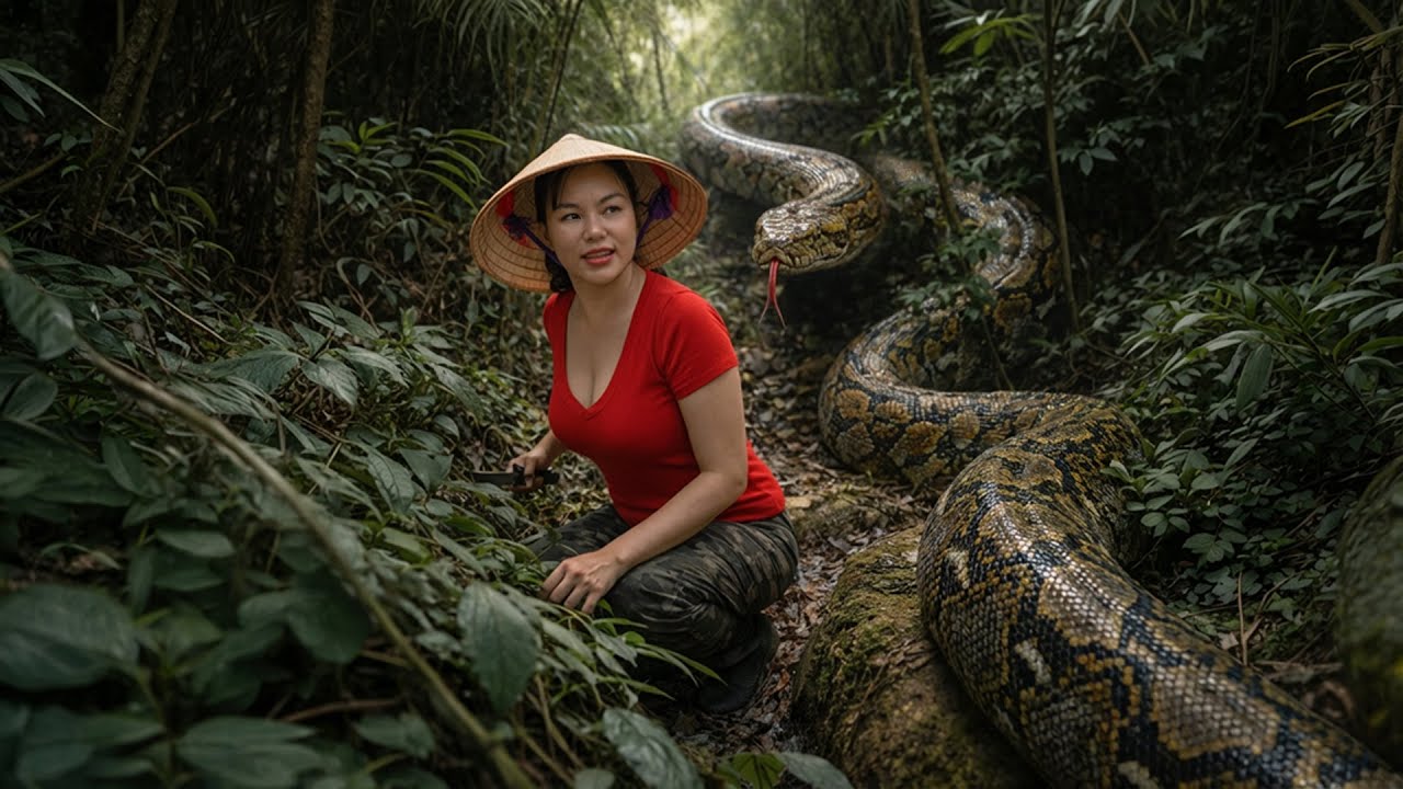 One Girl, One Giant Snake – Harvesting the Snake Valley Deep in the Jungle