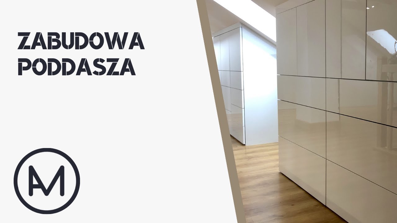 ZABUDOWA PODDASZA | POMYSŁ NA SZAFY ZE SKOSEM | ART MEBLE WROCŁAW