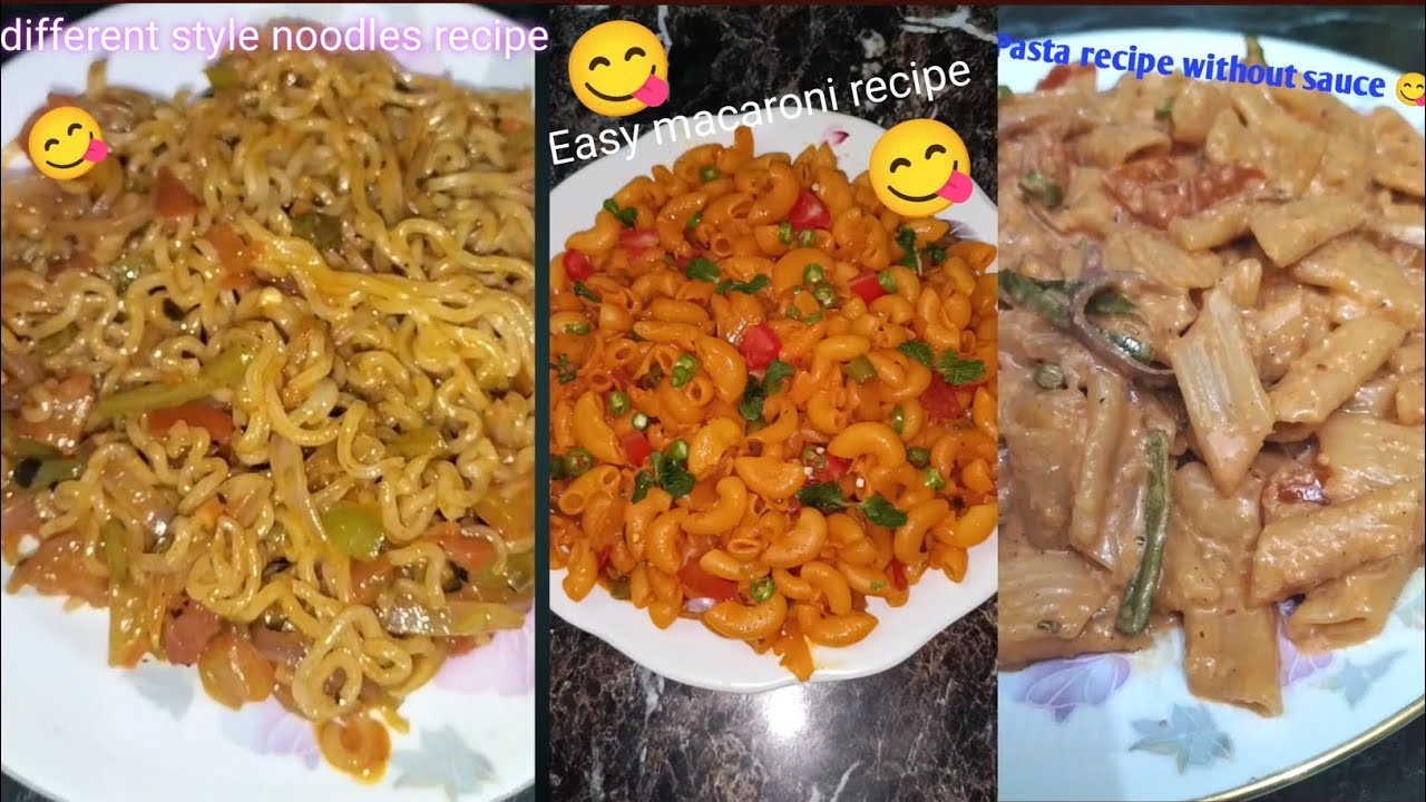 Top 3 Spicy Food|macaroni recipe| noodles| pasta recipe easy|Easy cooking|