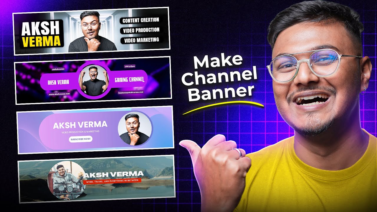 How To Make a Professional YouTube Banner (Smartphone) | YouTube Banner Kaise Banaye!