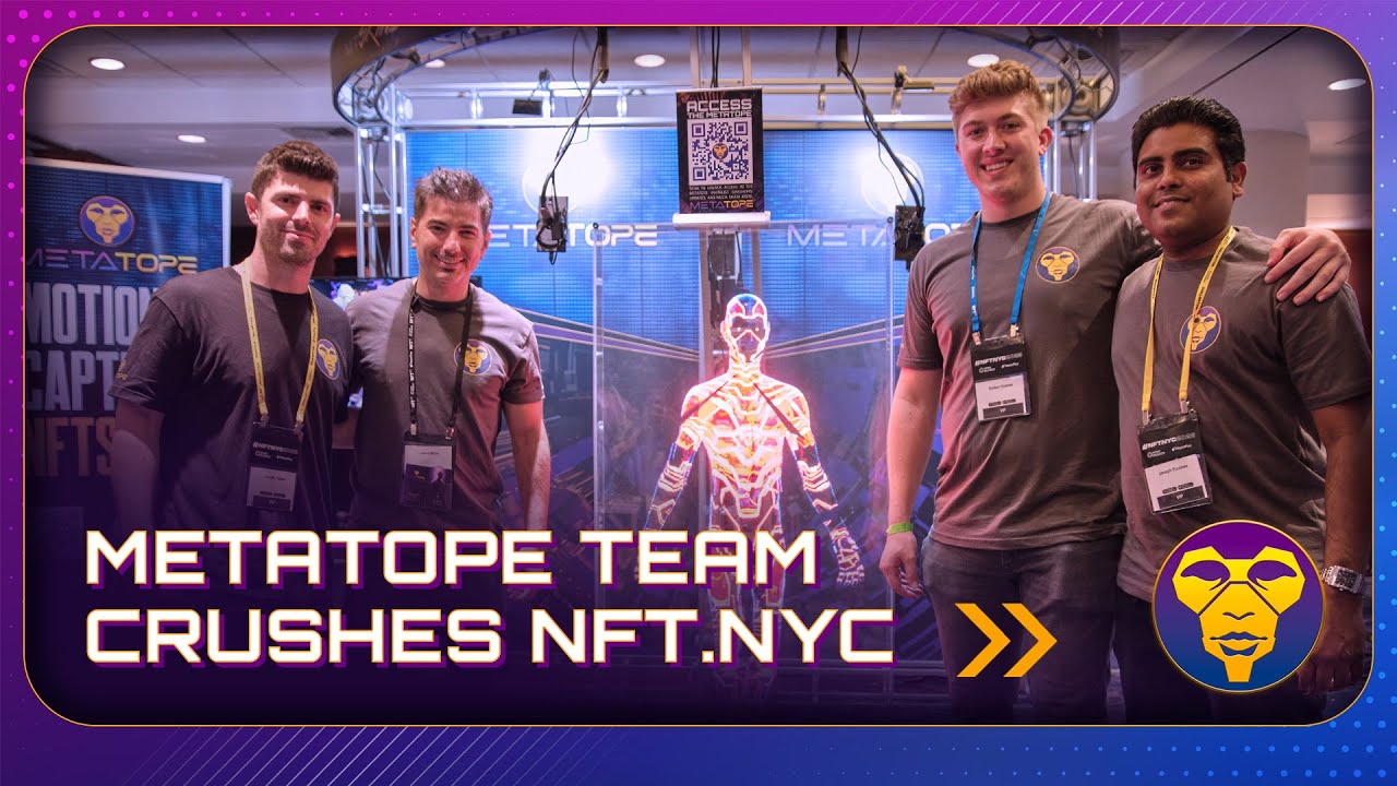 The MetaTope team absolutely CRUSHED it at NFT.NYC! They're not in stealth mode anymore!
