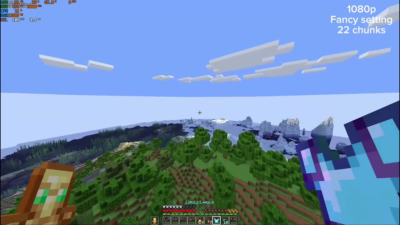 Minecraft con graficos integrados: Ryzen 5 9600x