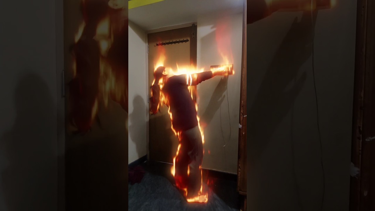 Burning Switchboard from Overload | Short Circuit on Wall Stock #shock #fire