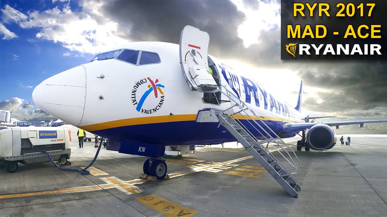 TRIP REPORT | Madrid - Lanzarote | RYANAIR Boeing 737