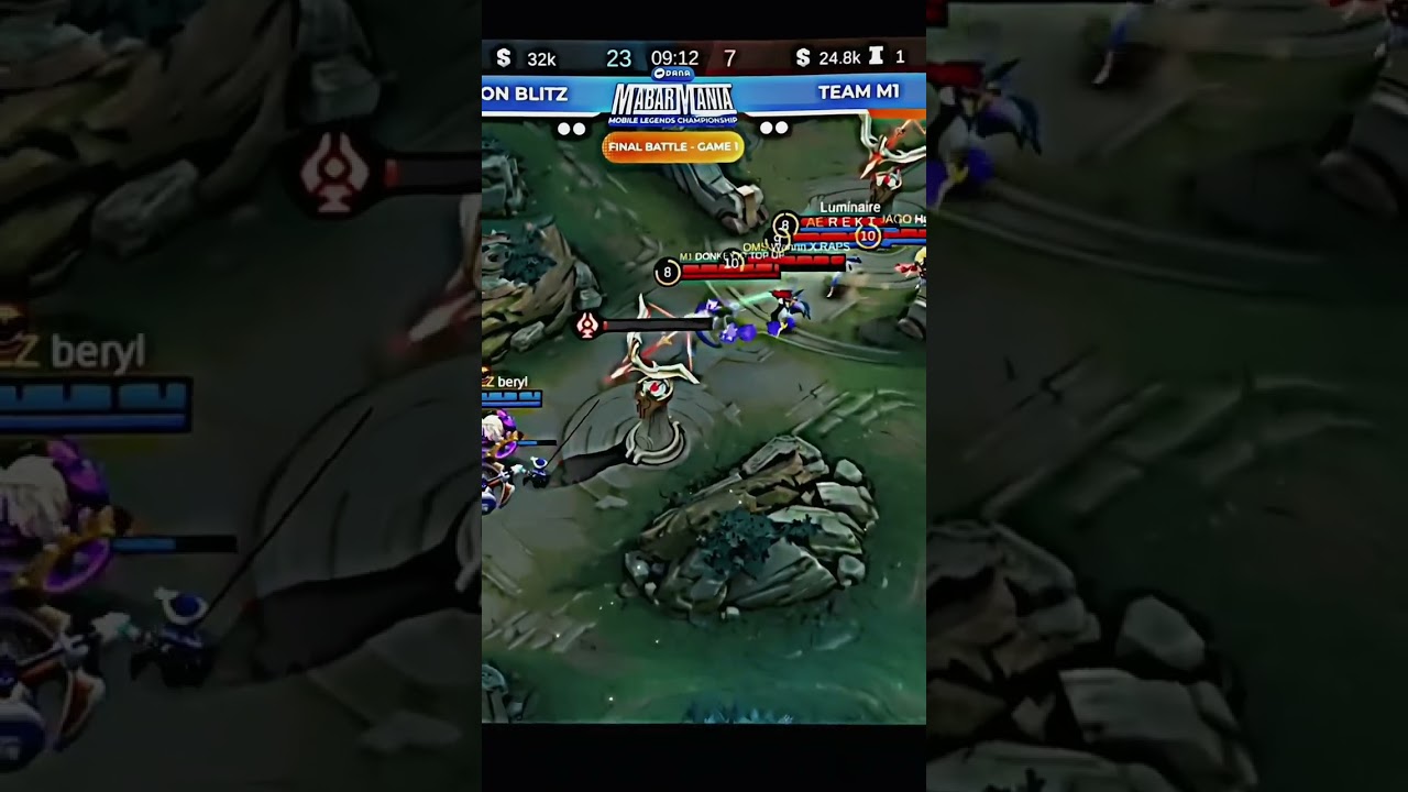 Turnamen dana mobile legends team m1 Chou donkey keluarrr ngeri gini