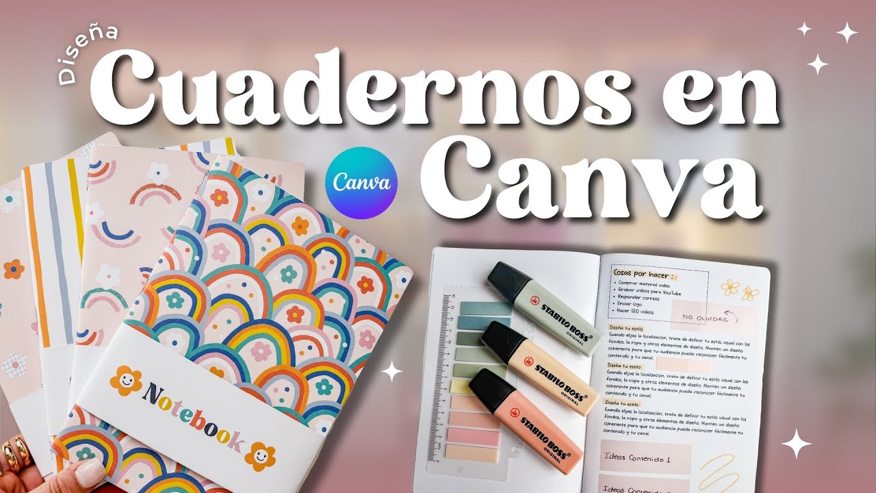 Cuadernos personalizados CANVA 💫  Diseño, impresión y armado - Tutorial 2025