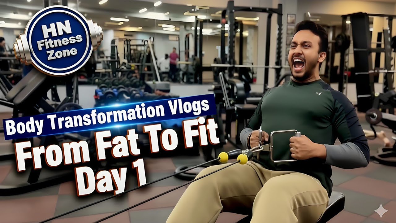 Body Transformation Vlogs From Fat To Fit - Day 1🔥 | HN Fitness Zone