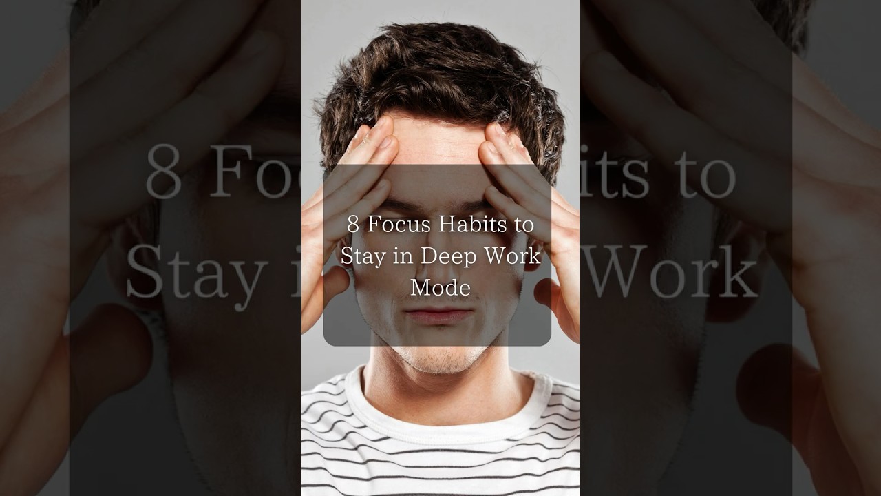 8 Focus Habits to Stay in Deep Work Mode #shorts
