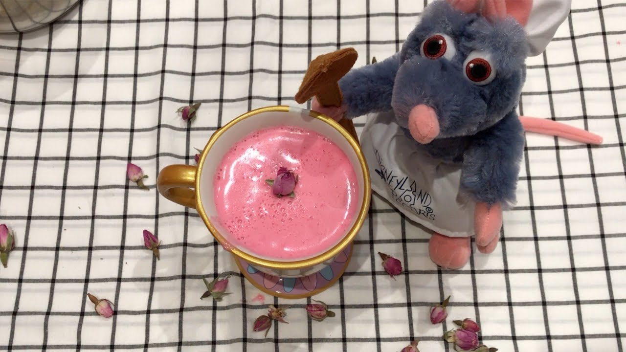 شراب الروز الساخن بالحليب بدون قهوة Hot Rose Milk Drink