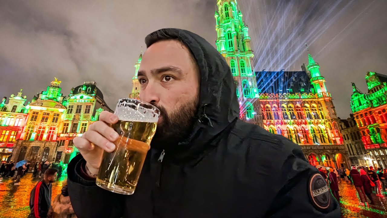 Затерянные на улицах Брюсселя ночью 🇧🇪 (вафли и пиво)