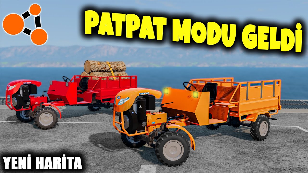 YENİ KÖY YOLLARINDA AĞIR YÜK TAŞIDIK - PATPAT MODUNA İŞGENCE | BeamNG.drive