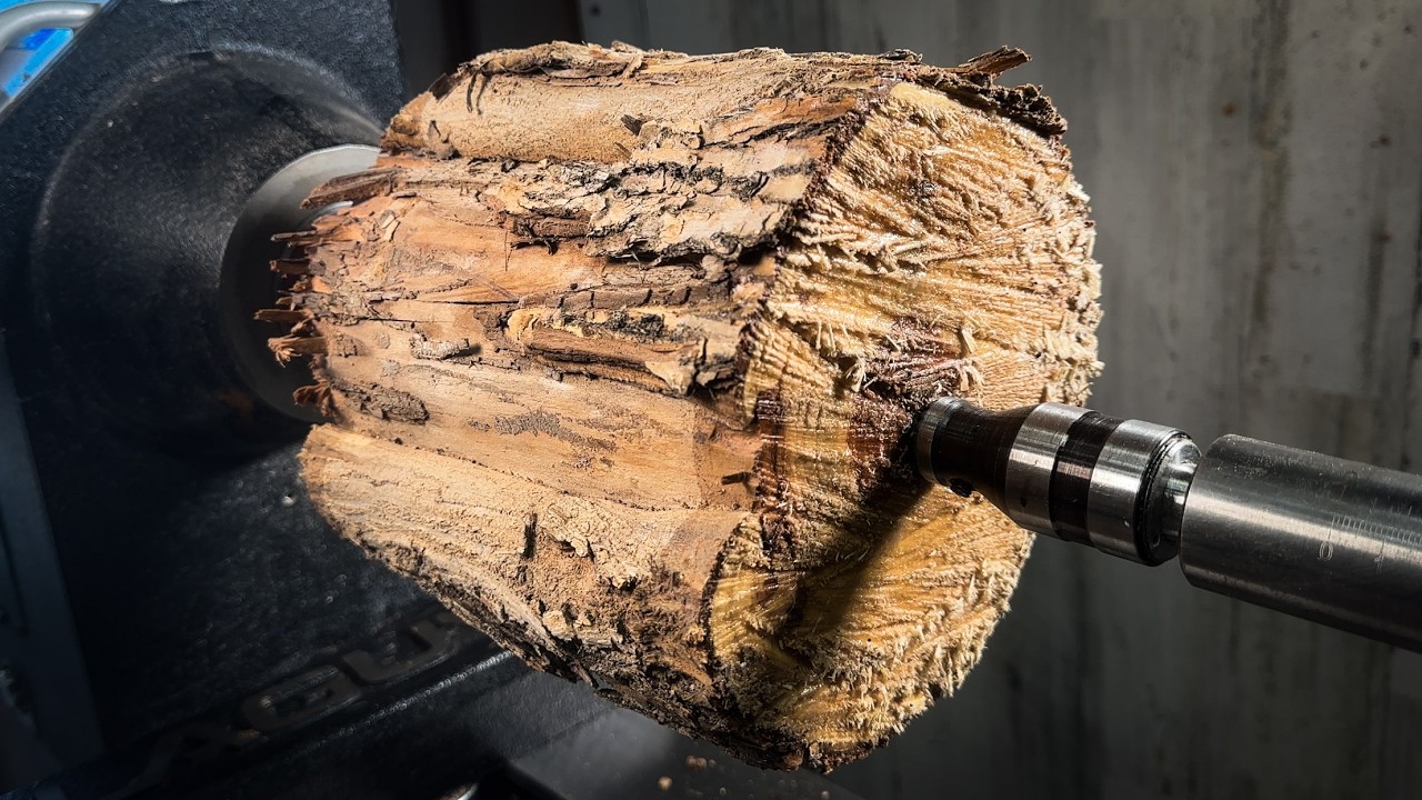 Wood Turning - Bark-On Hardwood Bowl