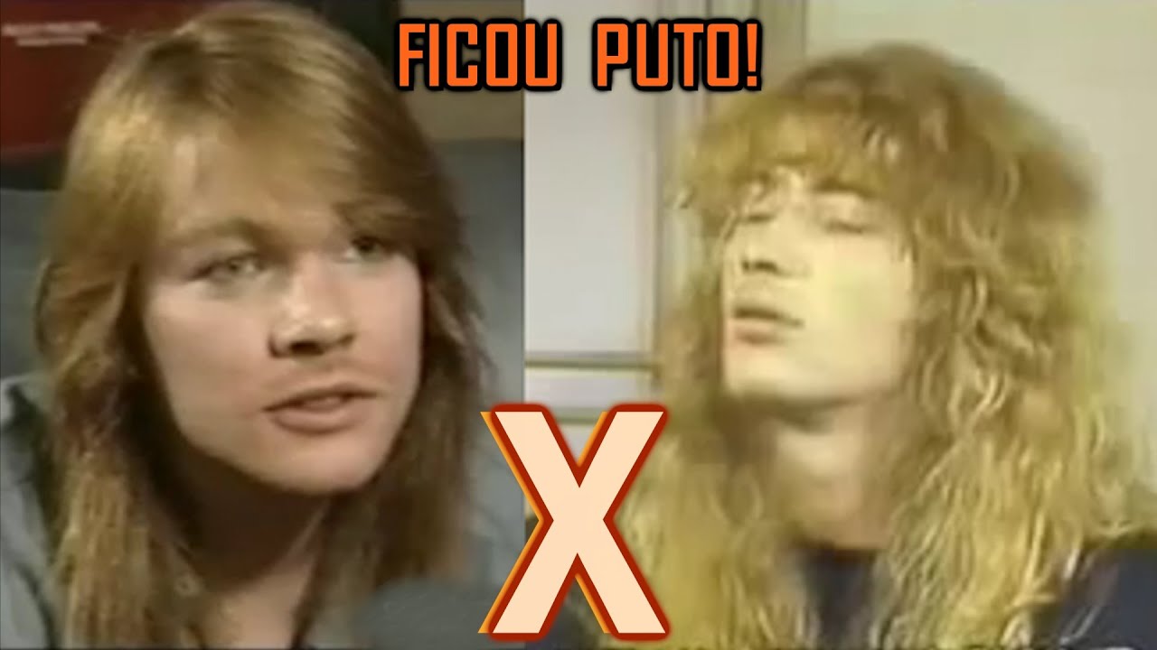 Axl Rose perde a paci&ecirc;ncia com Dave Mustaine [TRETA!]