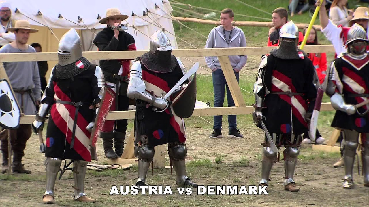 MEDIEVAL COMBAT WORLD CHAMPIONSHIP MALBORK 2015 FINAL 10 vs 10 AUSTRIA vs ENGLAND