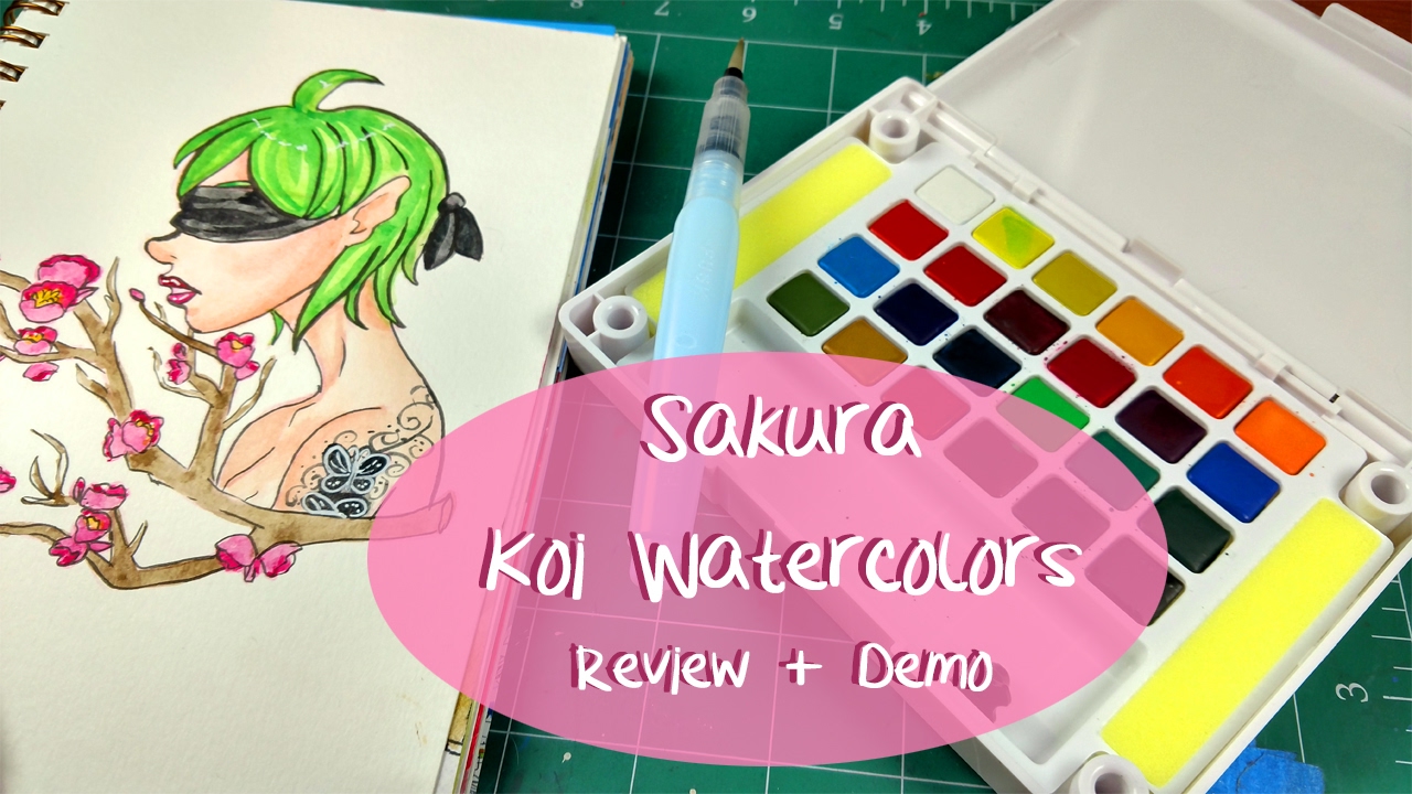 KOI WATERCOLORS REVIEW + DEMO ~ Watercolor Illustration