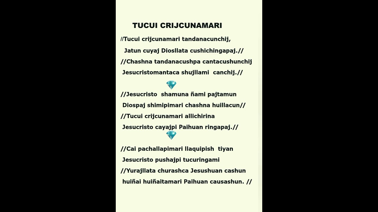 Tucuicuna crijcunamari[Coro La Luz del Mundo]