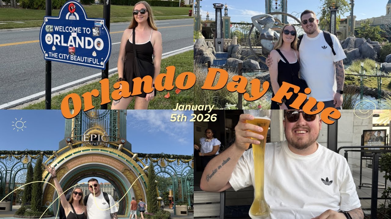 ORLANDO DAY FIVE VLOG | Our FIRST time at Epic Universe 🎢🎆💫 | Yard House | Gator Golf 