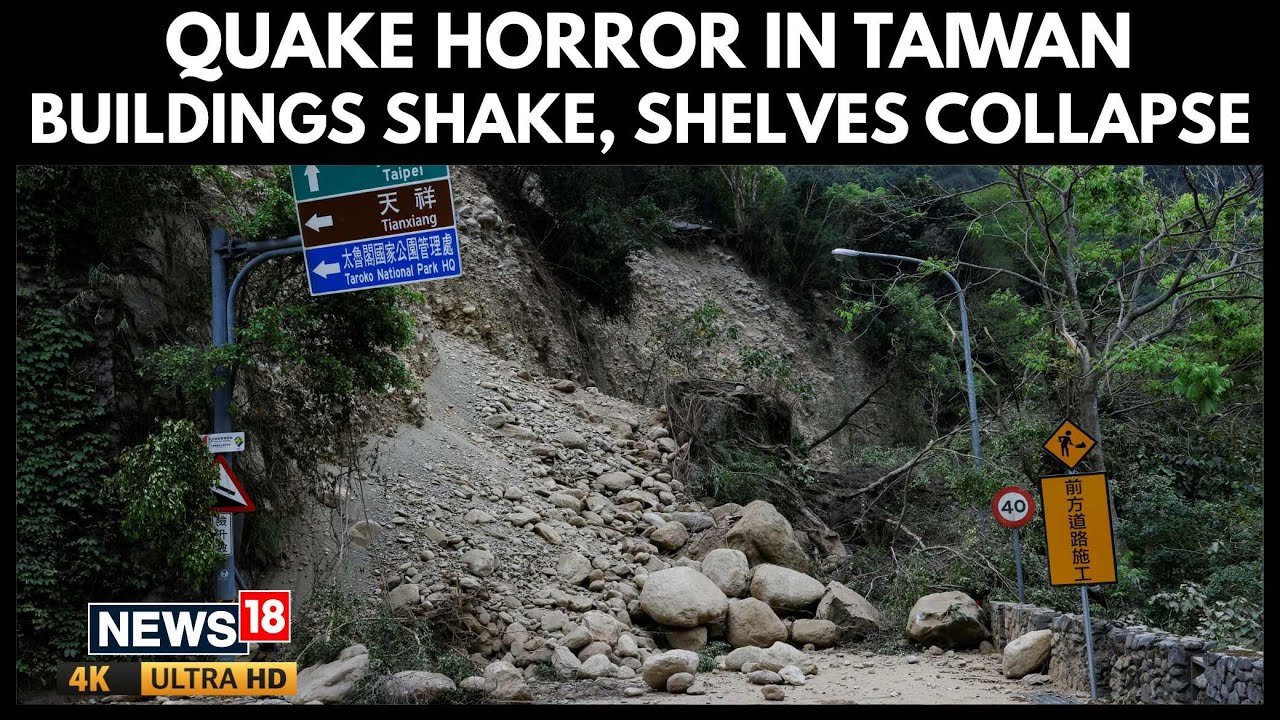 6.1 Magnitude Earthquake Strikes Southeastern Taiwan | Buildings Shak | Moment Caught On Camera | 4K
