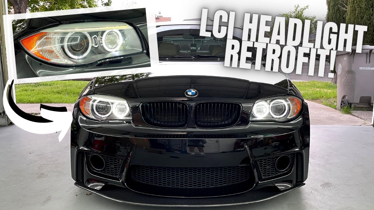 BMW 1 SERIES E82 E88 LCI HEADLIGHT RETROFIT! (XENON)