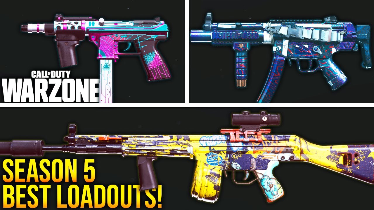 Call Of Duty WARZONE: TOP 10 BEST LOADOUTS For SEASON 5! (WARZONE Best Setups)