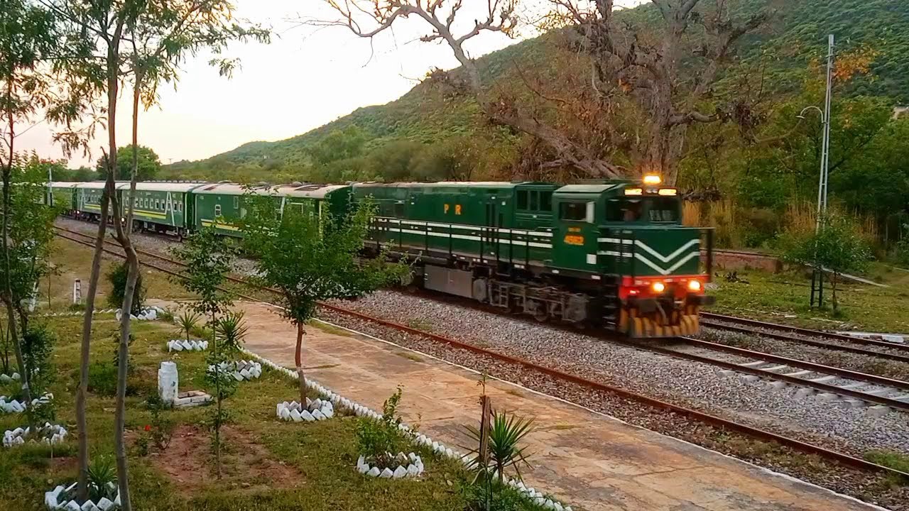 Live view from Locomotive Cab train journey from Train driver cab front view