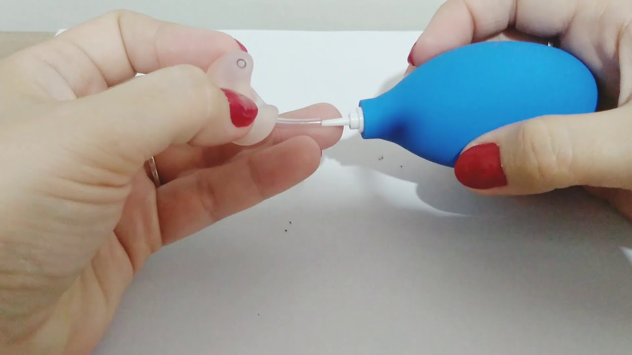 Como limpar aparelho auditivo com molde!