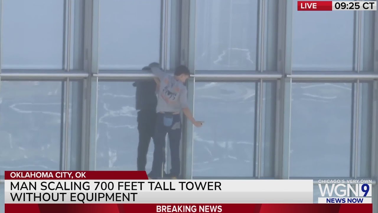 Man Scales Oklahoma's Tallest Tower