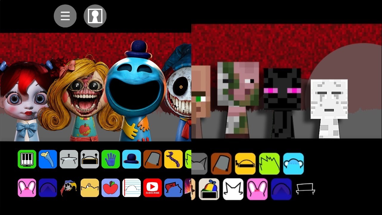 Minecraft and POPPY PLAYTIME Sprunki Retake Phase 2 Song Mashup @Ozyrys
