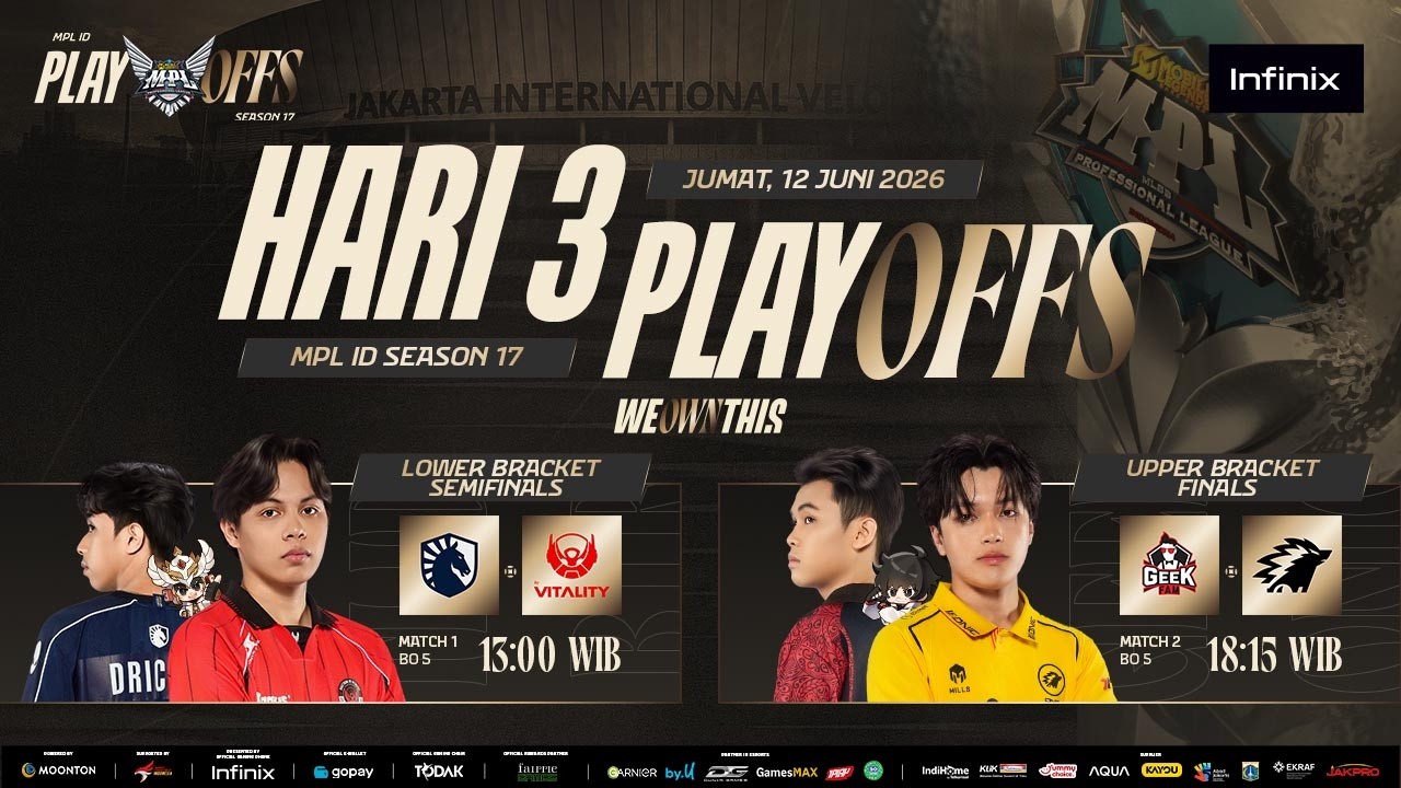 🔴 LIVE | MPL ID S17 | Playoffs Hari 3 | Bahasa Indonesia