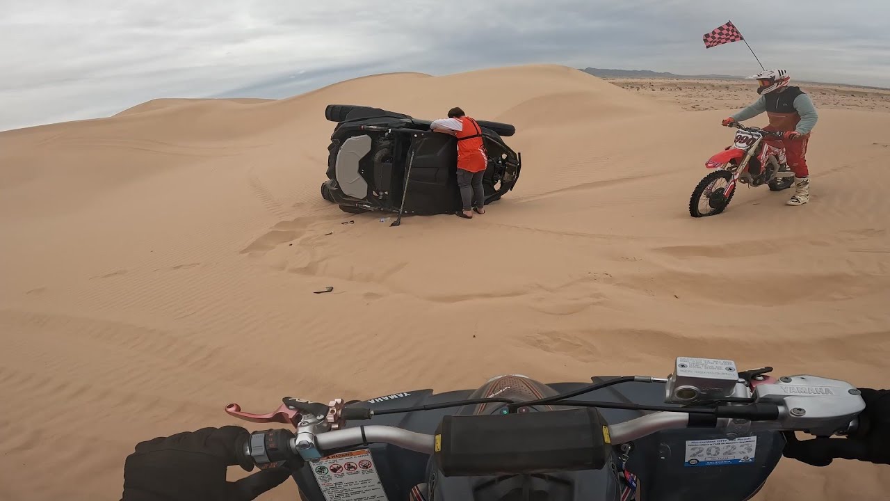 2023 Glamis Sand Dunes - Can-Am flips on China wall!