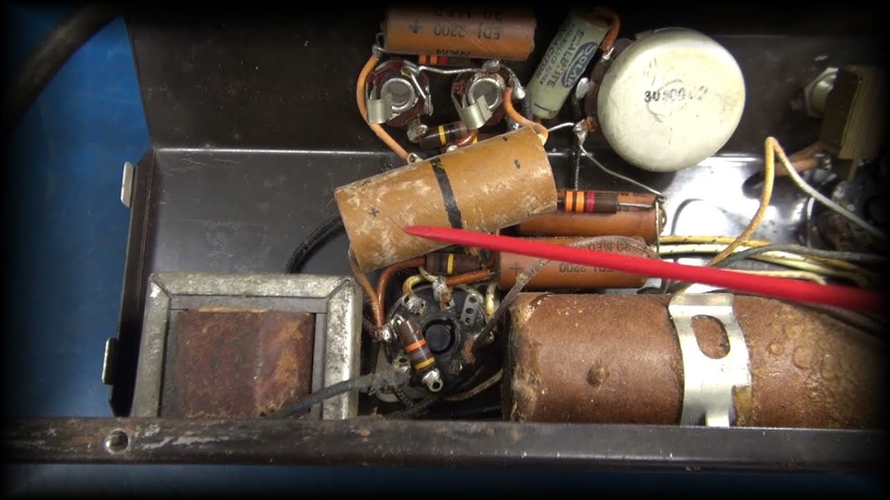 Vintage Gibson BR-9 tube guitar amplifier restoration many problems almost not worth fixing