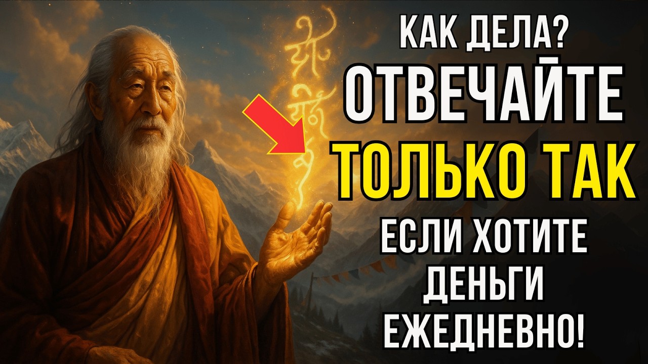 Когда Вас спросят «Как дела»! Скажи это слово — и деньги будут всегда