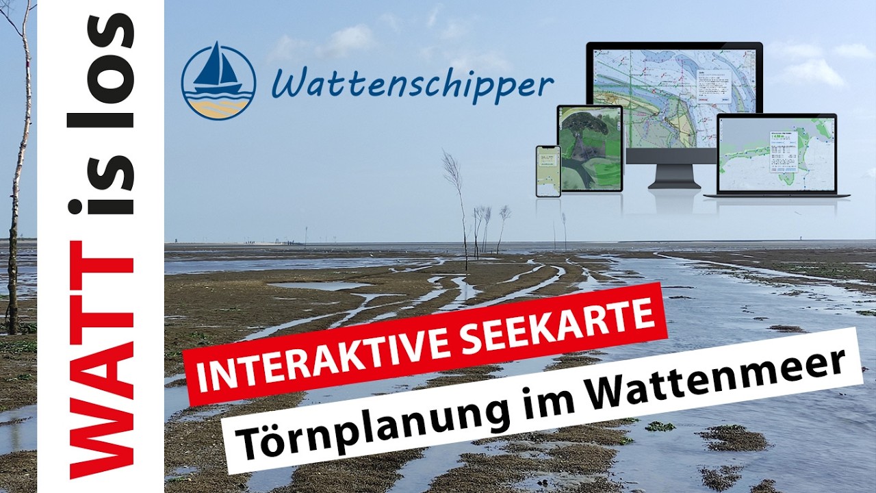 07 🗺️ Kostenlose interaktive Seekarte 📝 Törnplanung im Wattenmeer 🦭