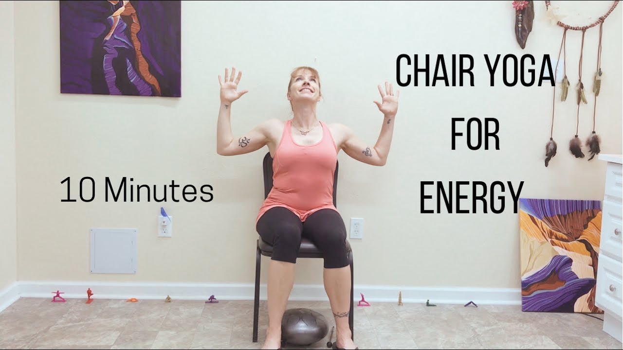 10 Min Chair Yoga for Energy |  Chair Yoga for Seniors | Accessible Yoga