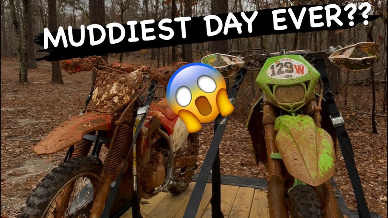 Muddiest ride EVER! No traction! | 2020 Klx300r | Enduro South Carolina