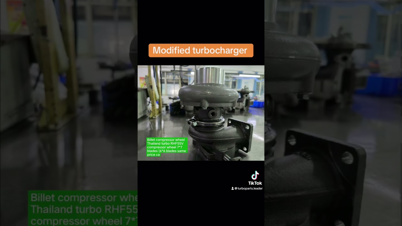 Billet compressor wheel Thailand turbocharger modified RHF55V CW 7*7 blades,CWl:48.54 ;TW:48.66